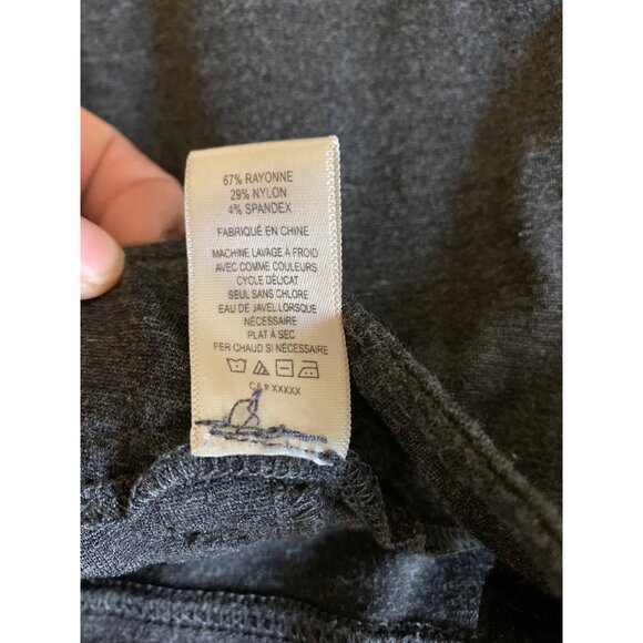 Larry Levine Charcoal Gray Stretch Pants Size 14 With Button Closure & Pockets - Picture 4 of 7